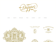 Tablet Screenshot of dappercigars.com